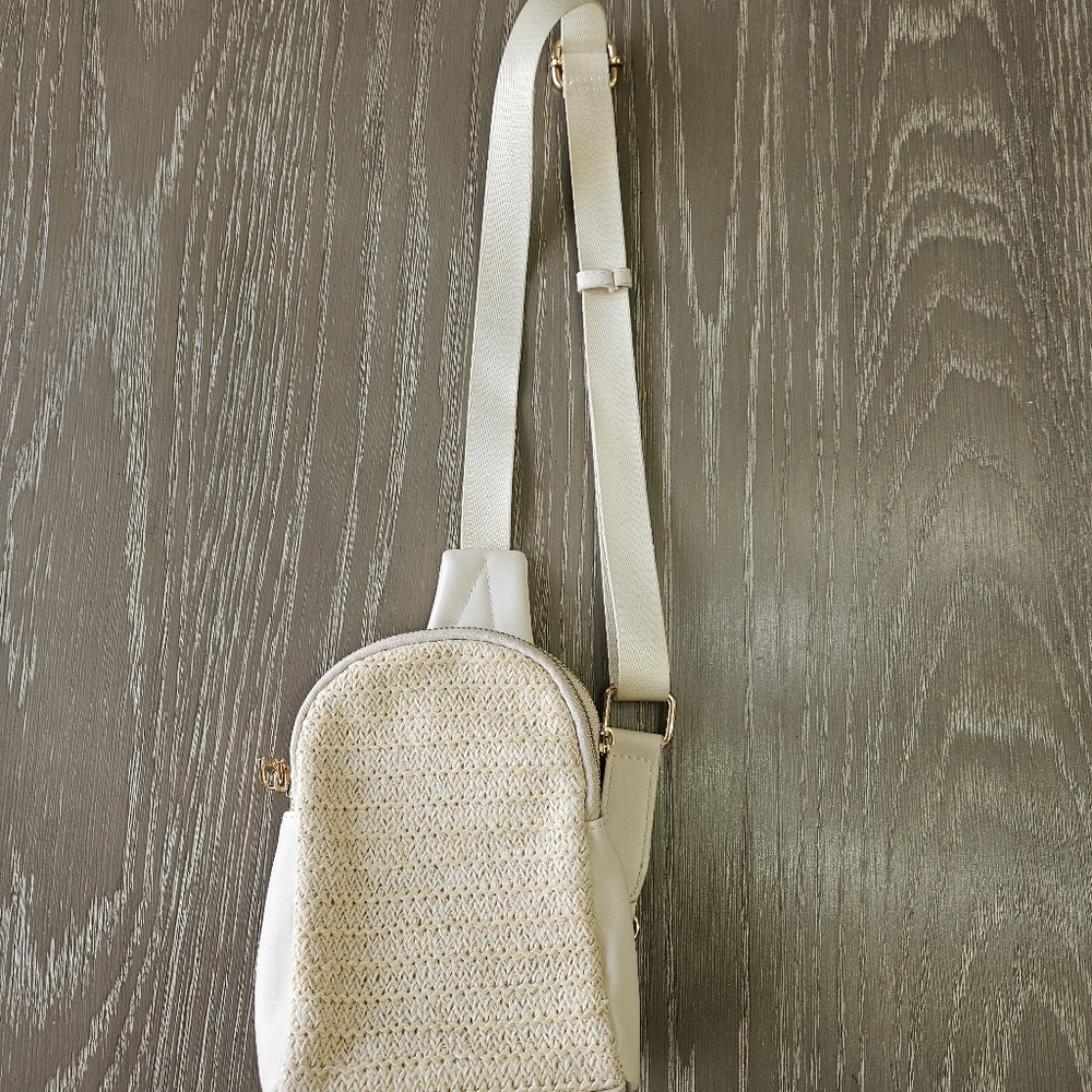 Madison West Nyxx Straw sling crossbody